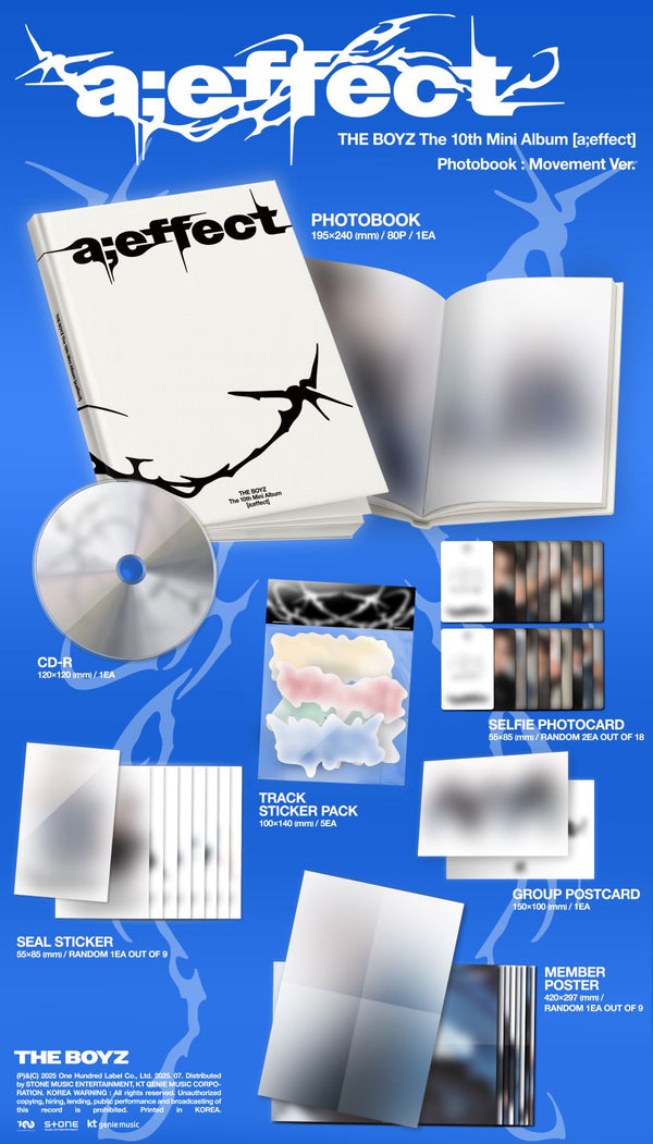 THE BOYZ The 10th Mini Album [a;effect] Movement Ver. Vision Ver.